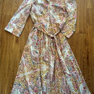 Zara Button down shirt dress